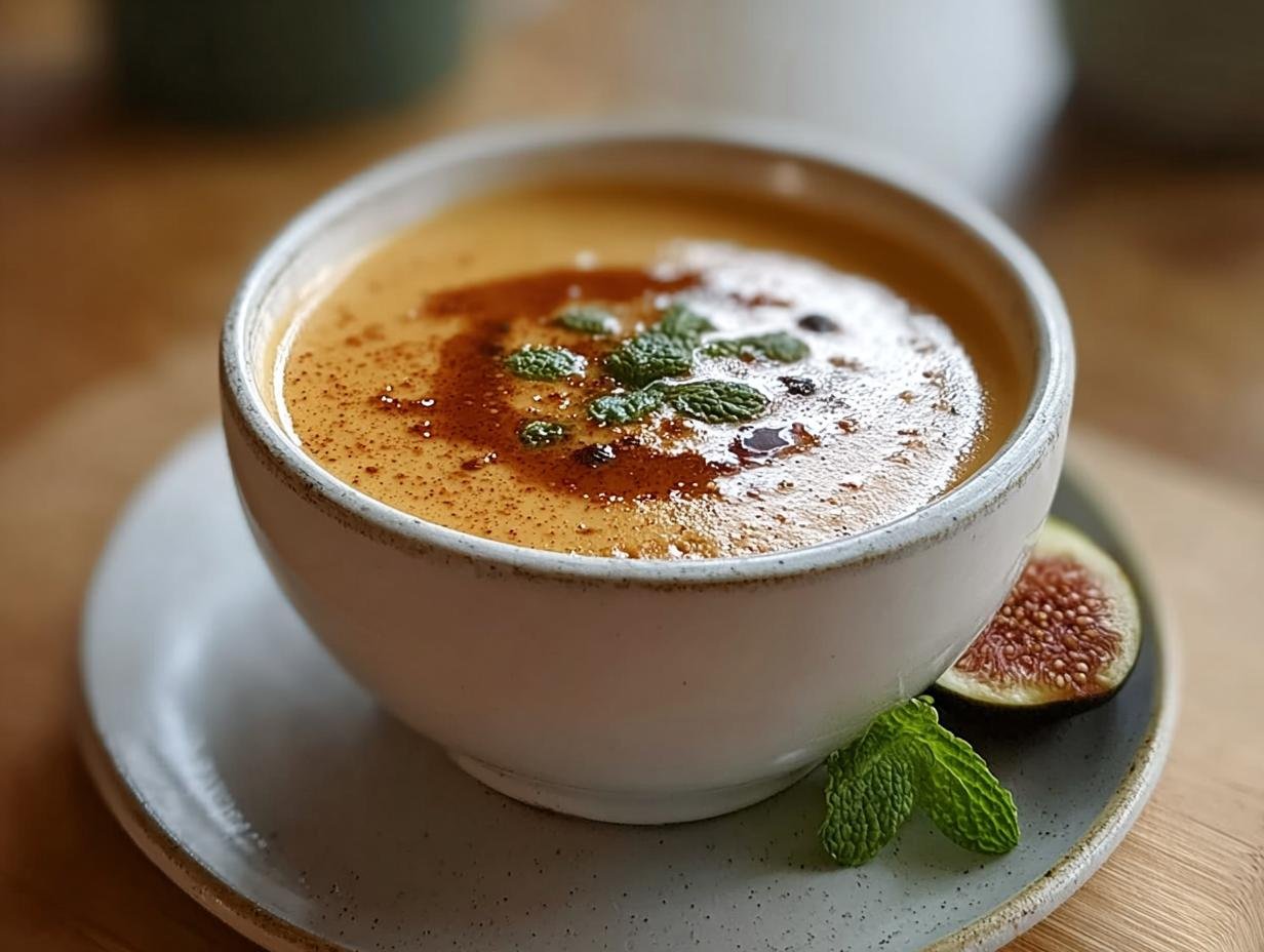 Cremige Feigenmarmelade Suppe