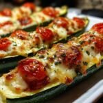Gefuellte Zucchini Mit Tomaten
