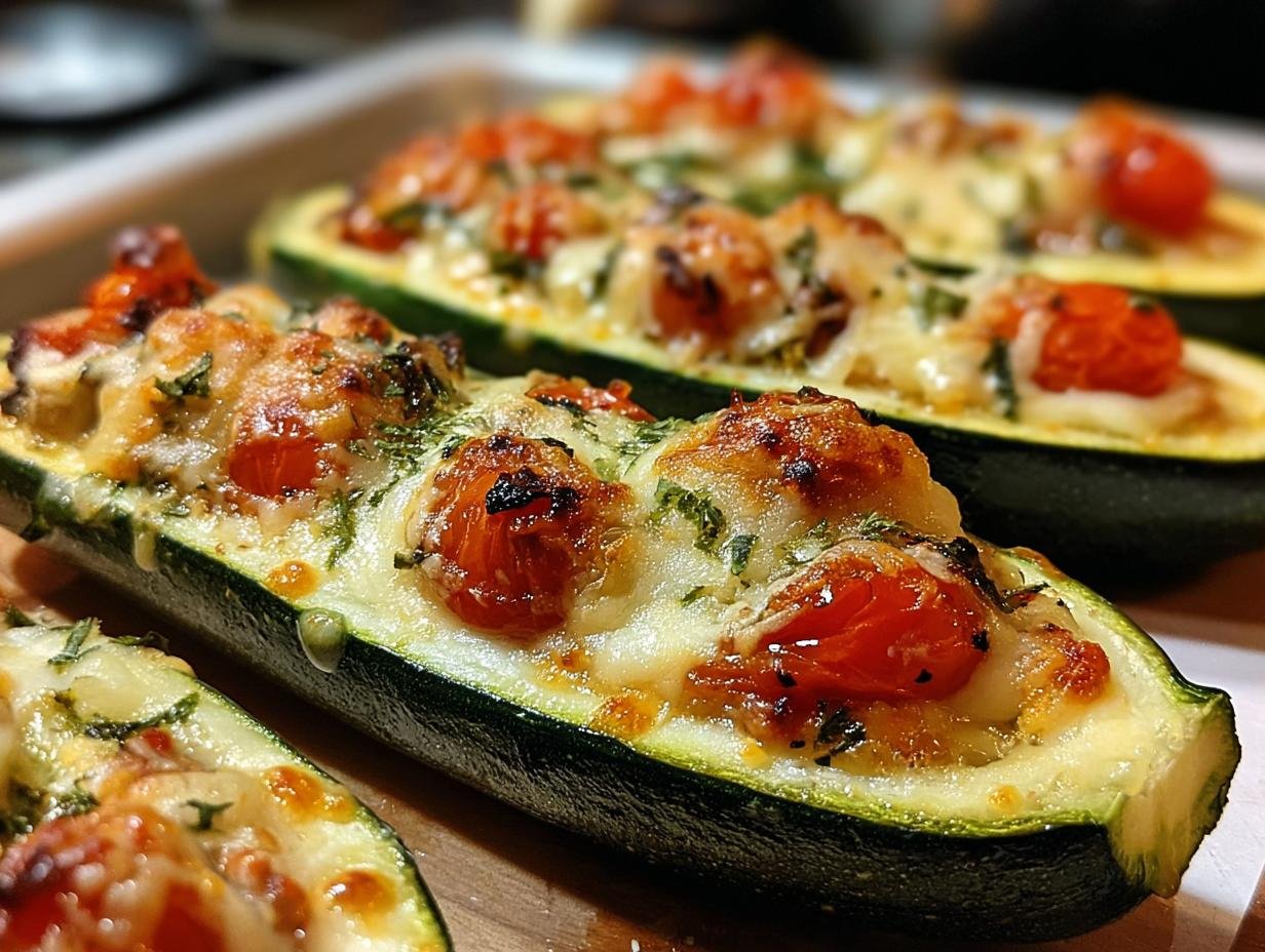Gevulde Courgette Met Tomaten: Heerlijke 4-Gangen! - Gefuellte Zucchini Mit Tomaten - additional detail