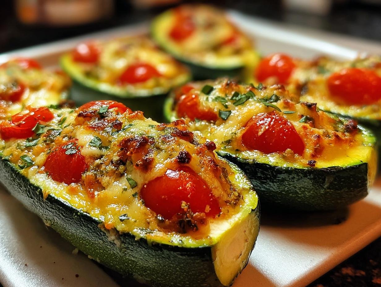 Gevulde Courgette Met Tomaten: Heerlijke 4-Gangen! - Gefuellte Zucchini Mit Tomaten - additional detail