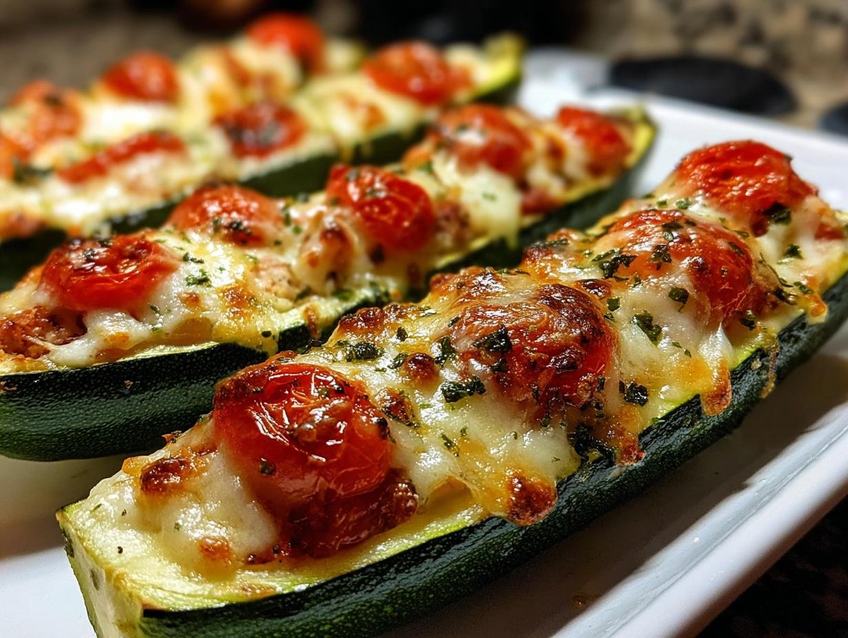 Gefuellte Zucchini Mit Tomaten