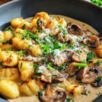 Gnocchi Mit Pilz Rahm