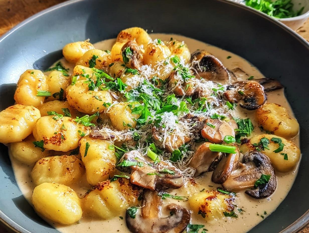 Gnocchi Mit Pilz Rahm