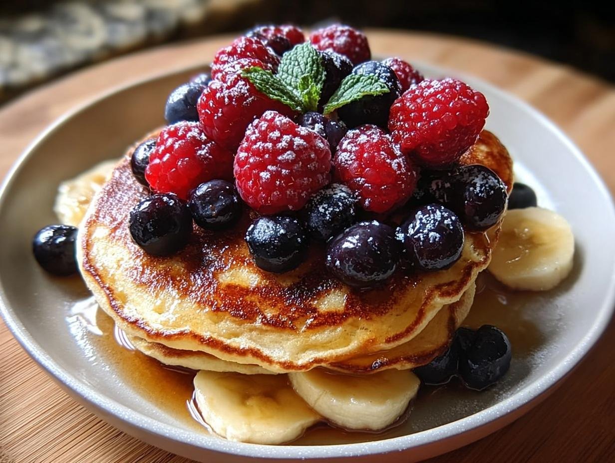Hüttenkäse Pfannkuchen Mit Beeren - Schnell & Lecker - Huttenkase Pfannkuchen Mit Beeren - additional detail