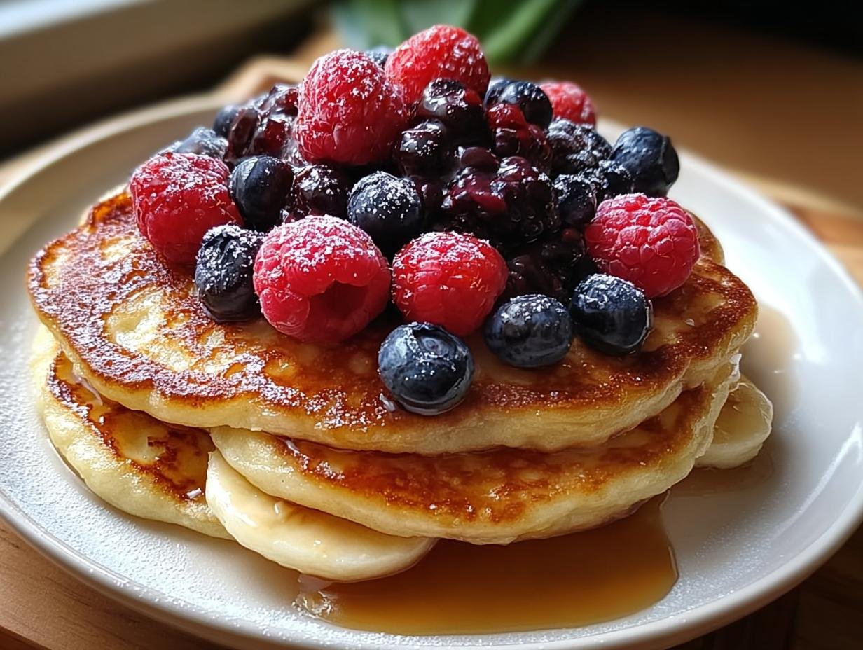 Huttenkase Pfannkuchen Mit Beeren