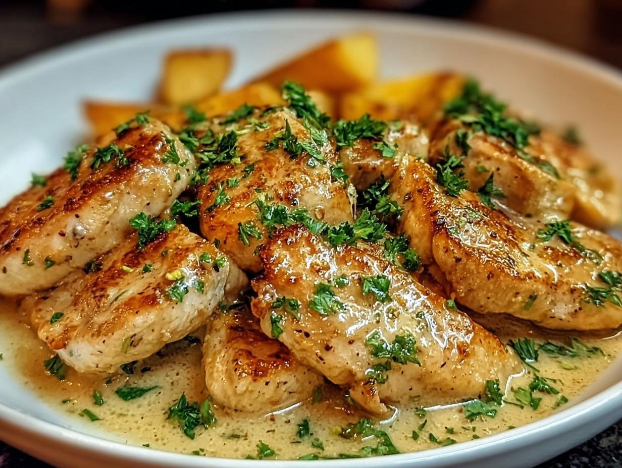 Leckeres Hähnchenfilet: Perfecte romige knoflooksaus - Malse kipfilet in romige knoflooksaus