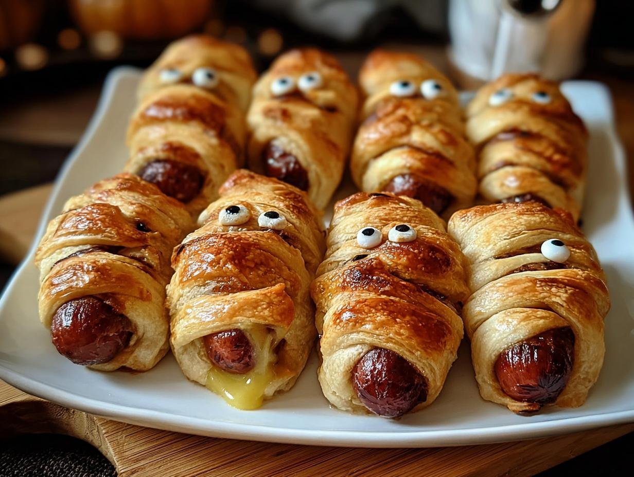 Blaetterteig Wuerstchen Mumien
