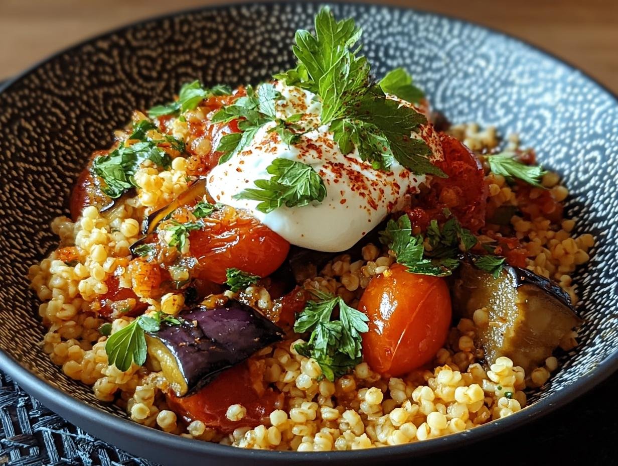 Bulgur met tomaten aubergines: 1 heerlijk gerecht - Bulgur Mit Tomaten Auberginen - additional detail