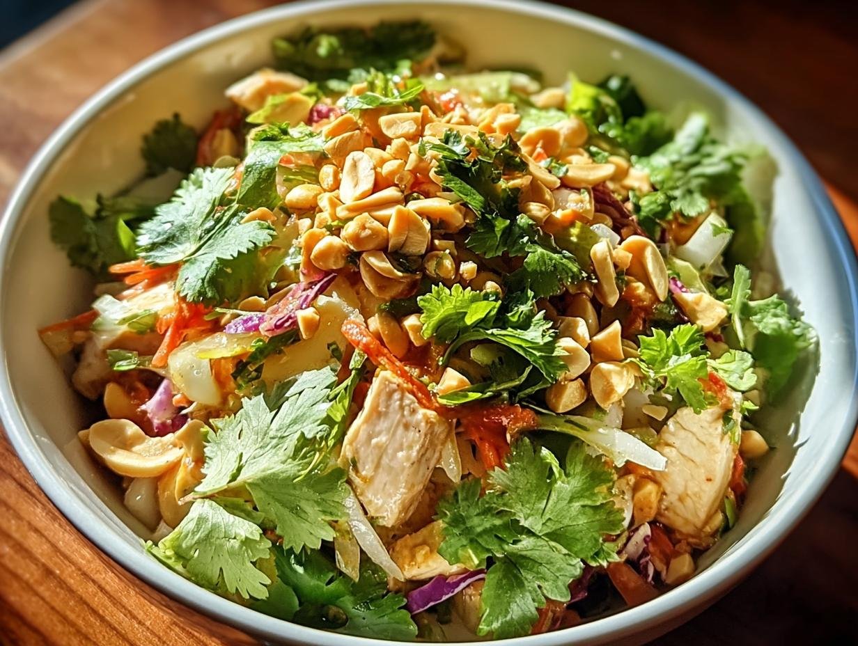 Einfacher Thai Erdnuss Huhnchensalat: 30 Min - Einfacher Thai Erdnuss Huhnchensalat - additional detail