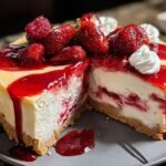 Erdbeer Swirl Kasekuchen Ein