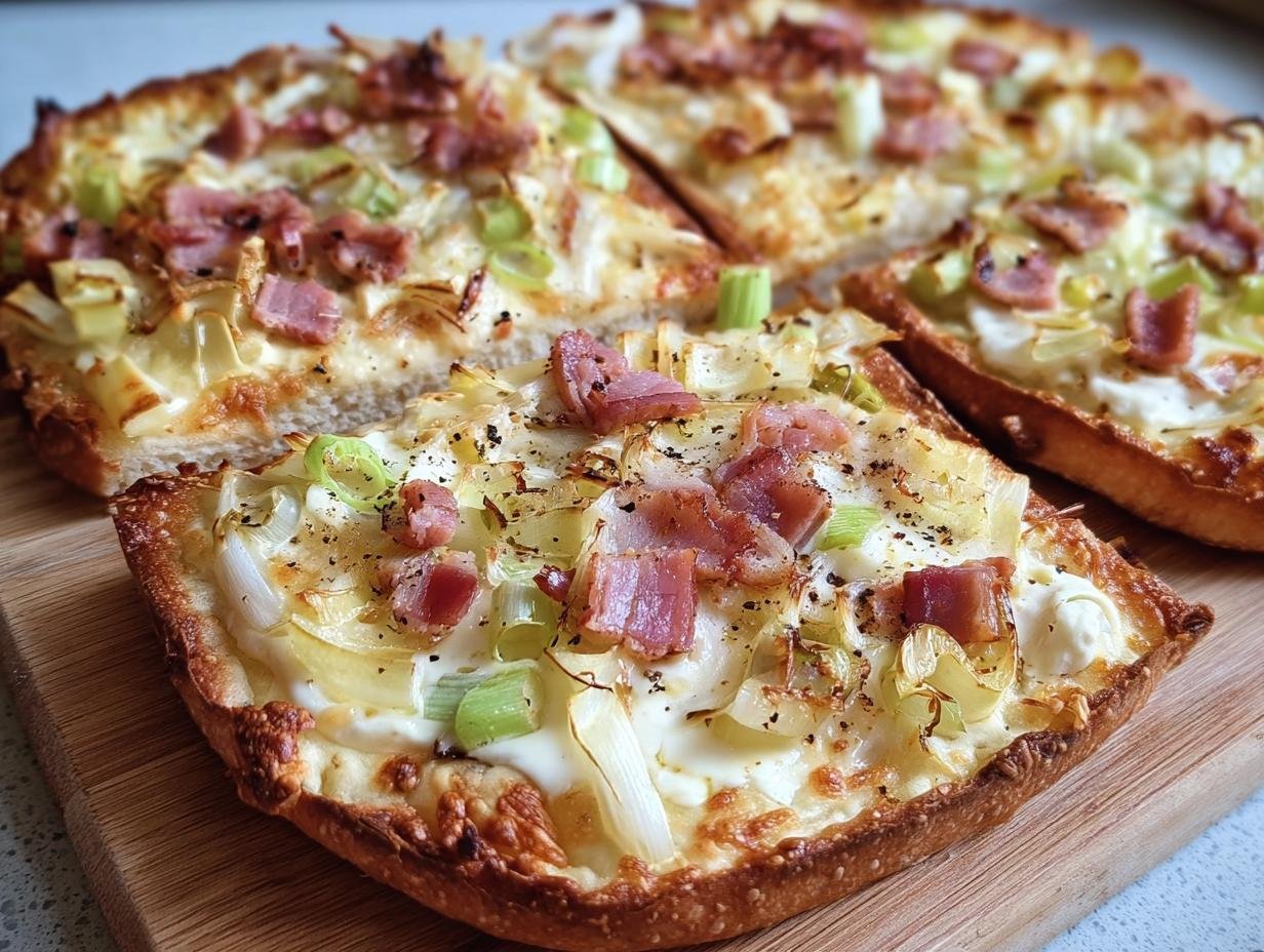 Flammkuchen Toast: Een Makkellijke 30 Min. Hap - Flammkuchen Toast - additional detail