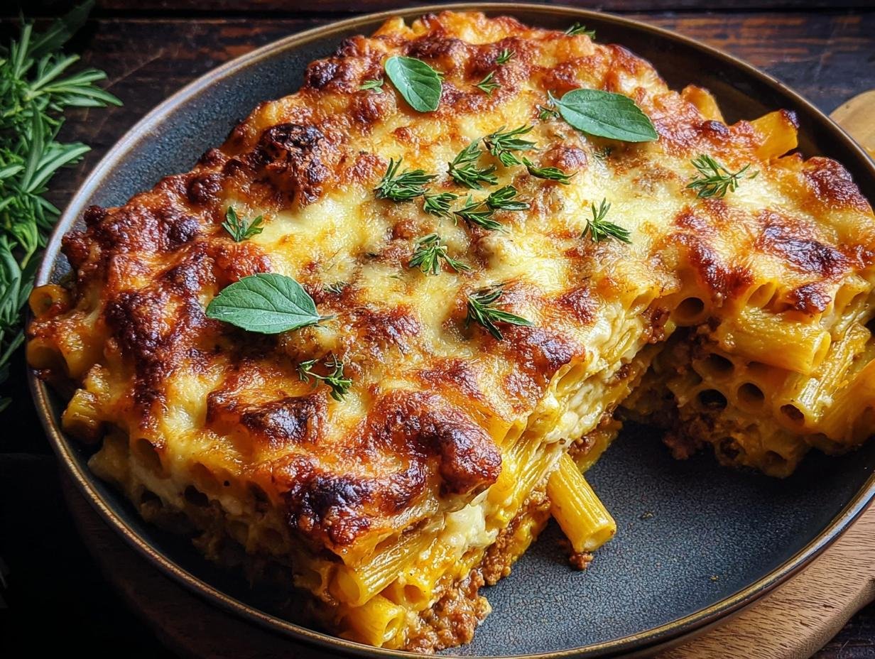 Gebackene Rigatoni Mit Kasesorten
