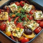 Gebackener Feta Auf Mediterranem