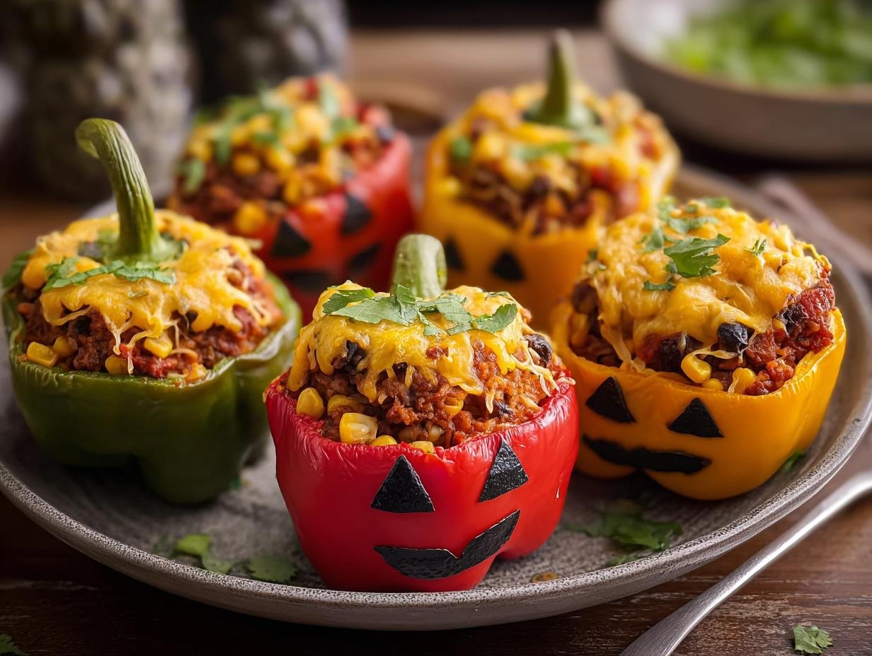 Gefuellte Halloween Paprika Nach: 4 heerlijke variaties - Gefuellte Halloween Paprika Nach - additional detail