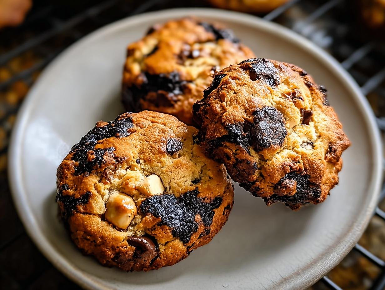 Geroosterde Melk Marmorkoekjes 2x Lekker - Gerosteter Milchmarmorkeks Ein Unglaublich - koekjes op een serveerschaal