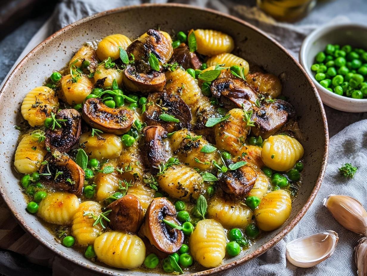 Gnocchi Pfanne Mit Erbsen
