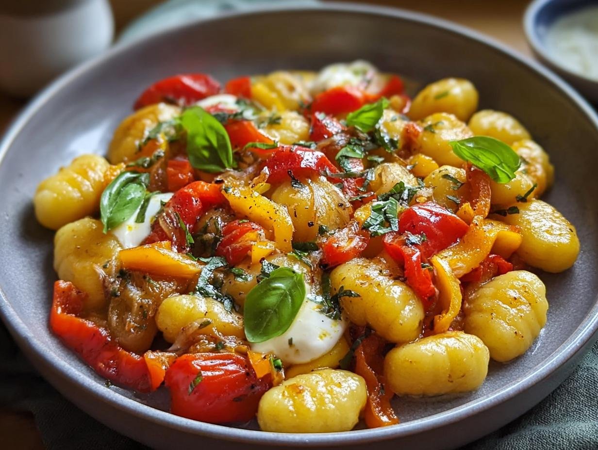 Gnocchi Pfanne Mit Paprika: Snel & Lekker! - Gnocchi Pfanne Mit Paprika - additional detail