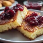 Griesscheiben Mit Kirschkompott Ein