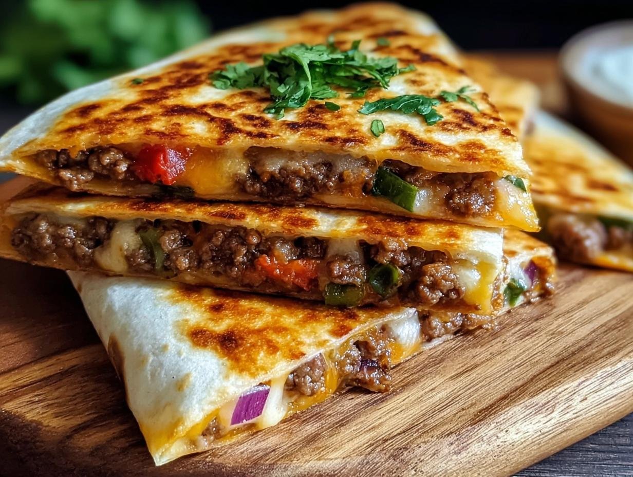 Unglaubliche Hackfleisch Quesadilla: 500g Spaß - Hackfleisch Quesadilla Ein Unglaubliches - main visual representation