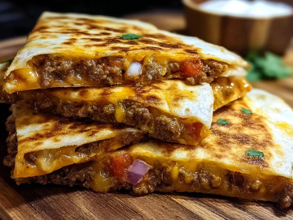 Unglaubliche Hackfleisch Quesadilla: 500g Spaß - Hackfleisch Quesadilla Ein Unglaubliches - additional detail