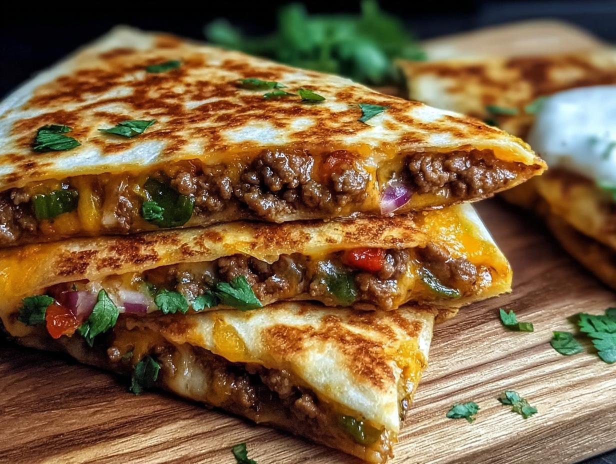 Hackfleisch Quesadilla Ein Unglaubliches