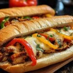 Hahnchen Cheesesteak Sandwich Ein