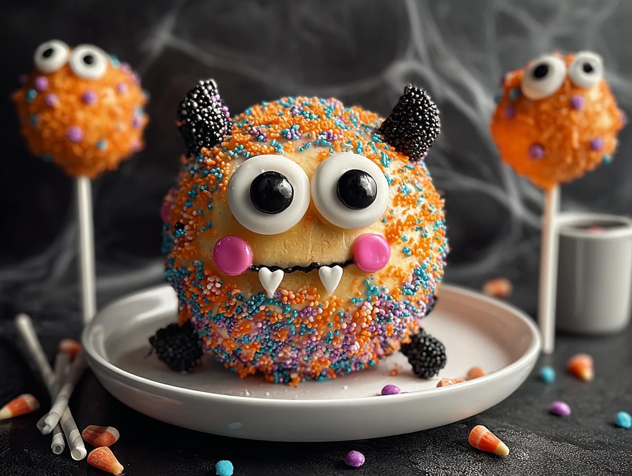 Halloween Kuchen Lollis Monstermaessig