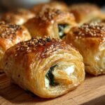Herzhafte Blaetterteig Roellchen Mit