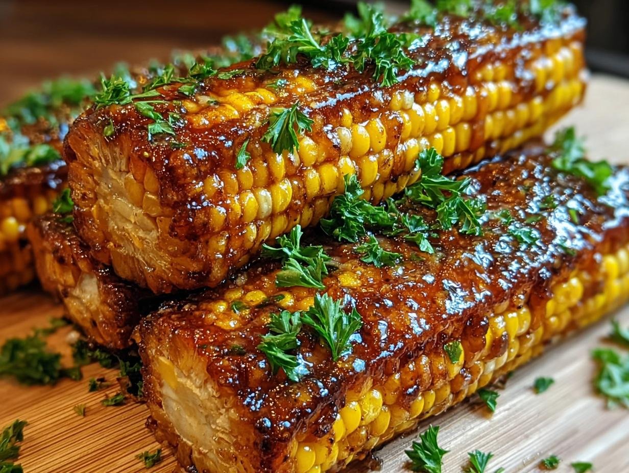 Honingboter Gebakken Mais: Hemelse smaak - Honigbutter Gebackene Maisrippen - additional detail