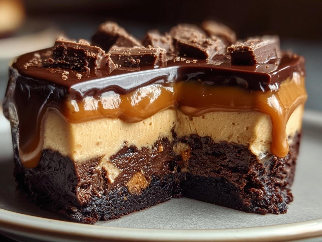 Karamell Brownie Kasekuchen: 1 Perfect Recept - Karamell Brownie Kasekuchen Ein - additional detail