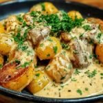 Kartoffeln Mit Knoblauch Sahnesauce