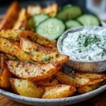 Kartoffelspalten Mit Gurkendip
