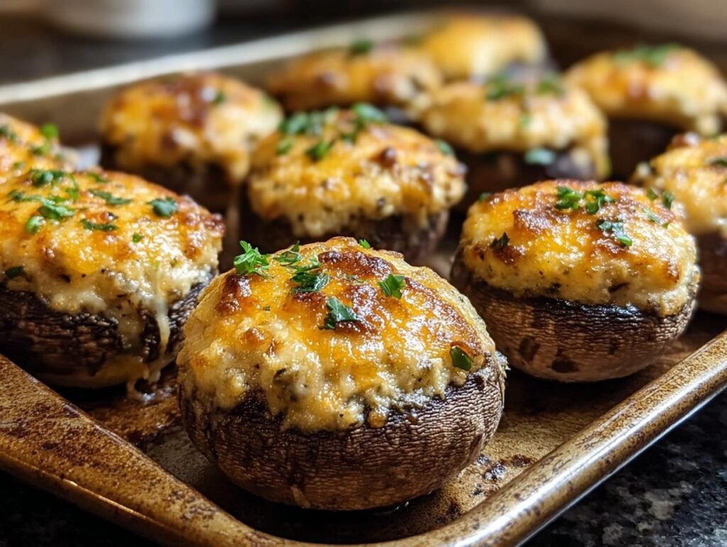 Luftfritteuse Gefuellte Champignons