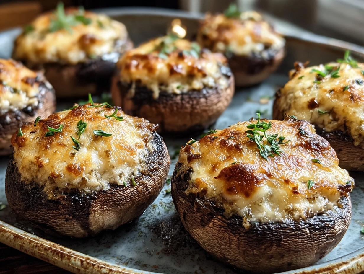 Luftfritteuse Gefuellte Champignons: 10 min Genot - Luftfritteuse Gefuellte Champignons - additional detail