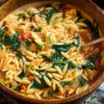 Orzo Eintopf Mit Spinat