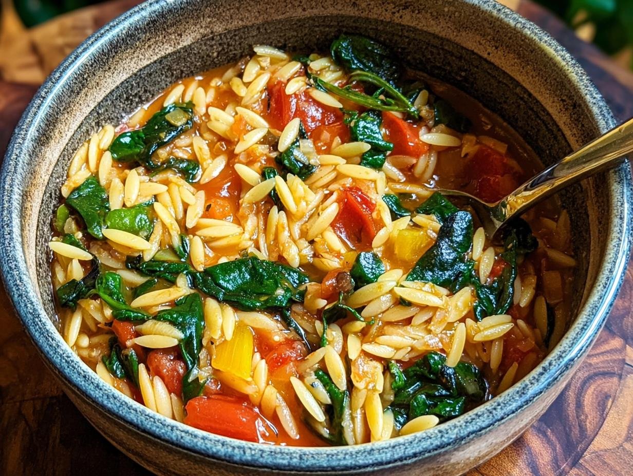 Perfecte Orzo Eintopf Met Spinat: 10 Minuten! - Orzo Eintopf Mit Spinat - additional detail