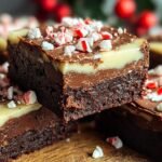 Peppermint Bark Fudge Brownies