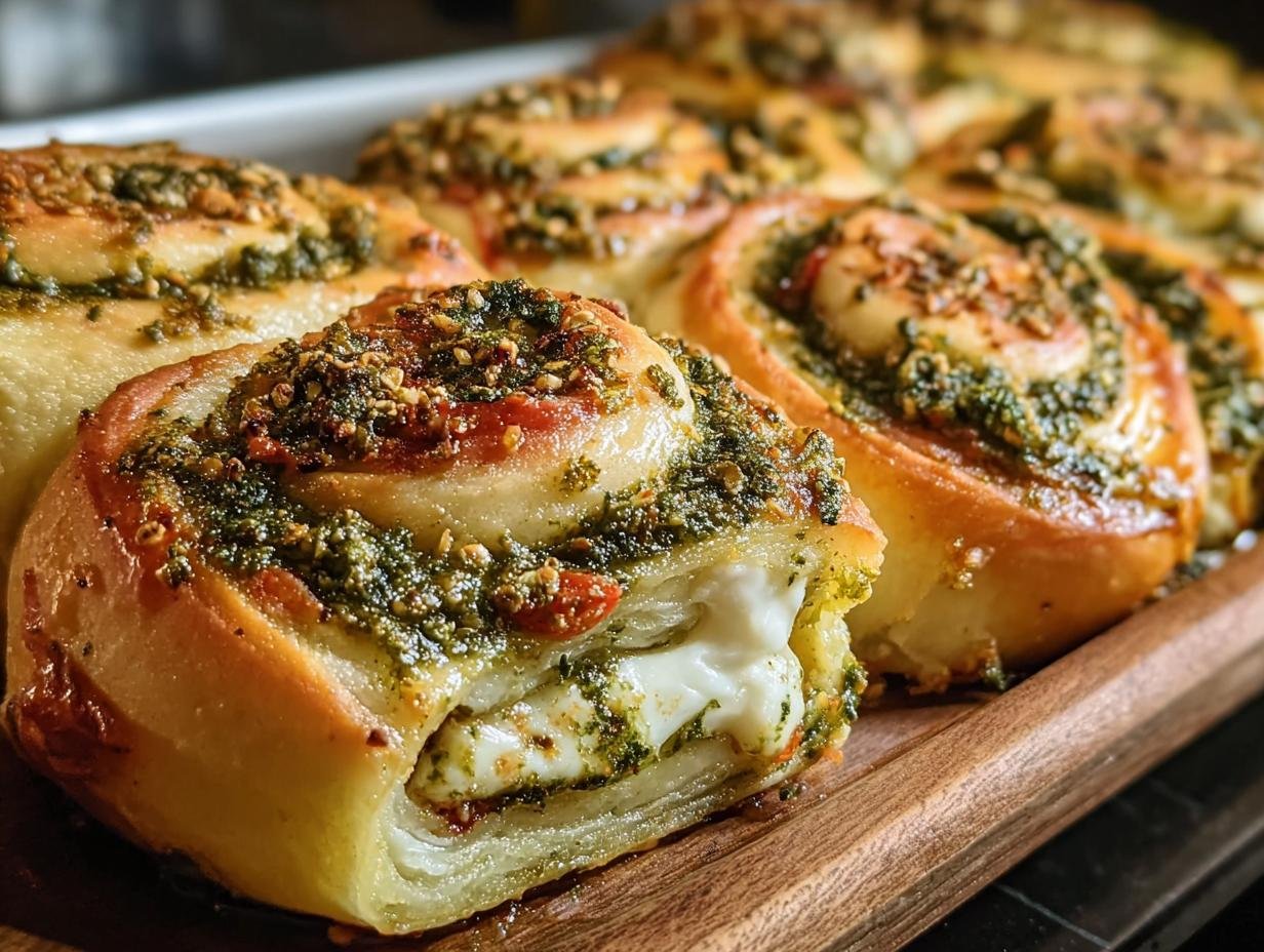 Pizzaschnecken Mit Pesto: 1 Smaakbom - Pizzaschnecken Mit Pesto Und - additional detail