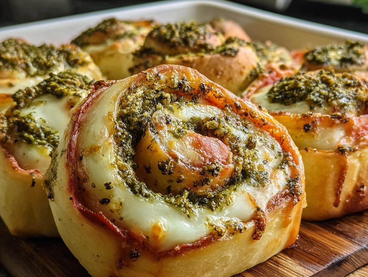 Pizzaschnecken Mit Pesto: 1 Smaakbom - Pizzaschnecken Mit Pesto Und - additional detail