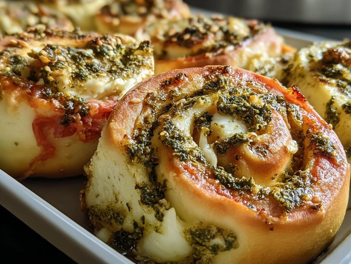 Pizzaschnecken Mit Pesto Und