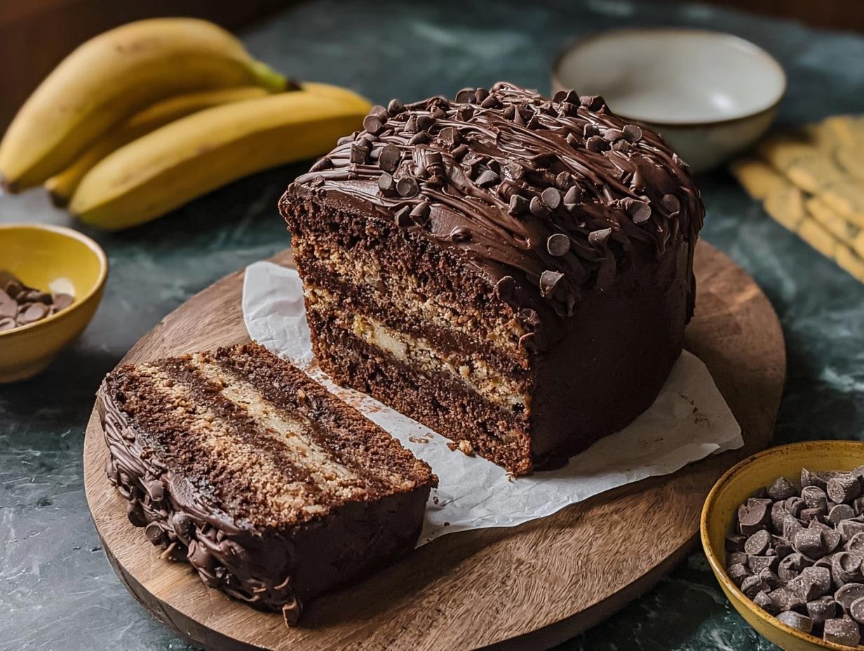 Saftiger Bananen Schoko Kuchen: 3 geheimen - Saftiger Bananen Schoko Kuchen - main visual representation