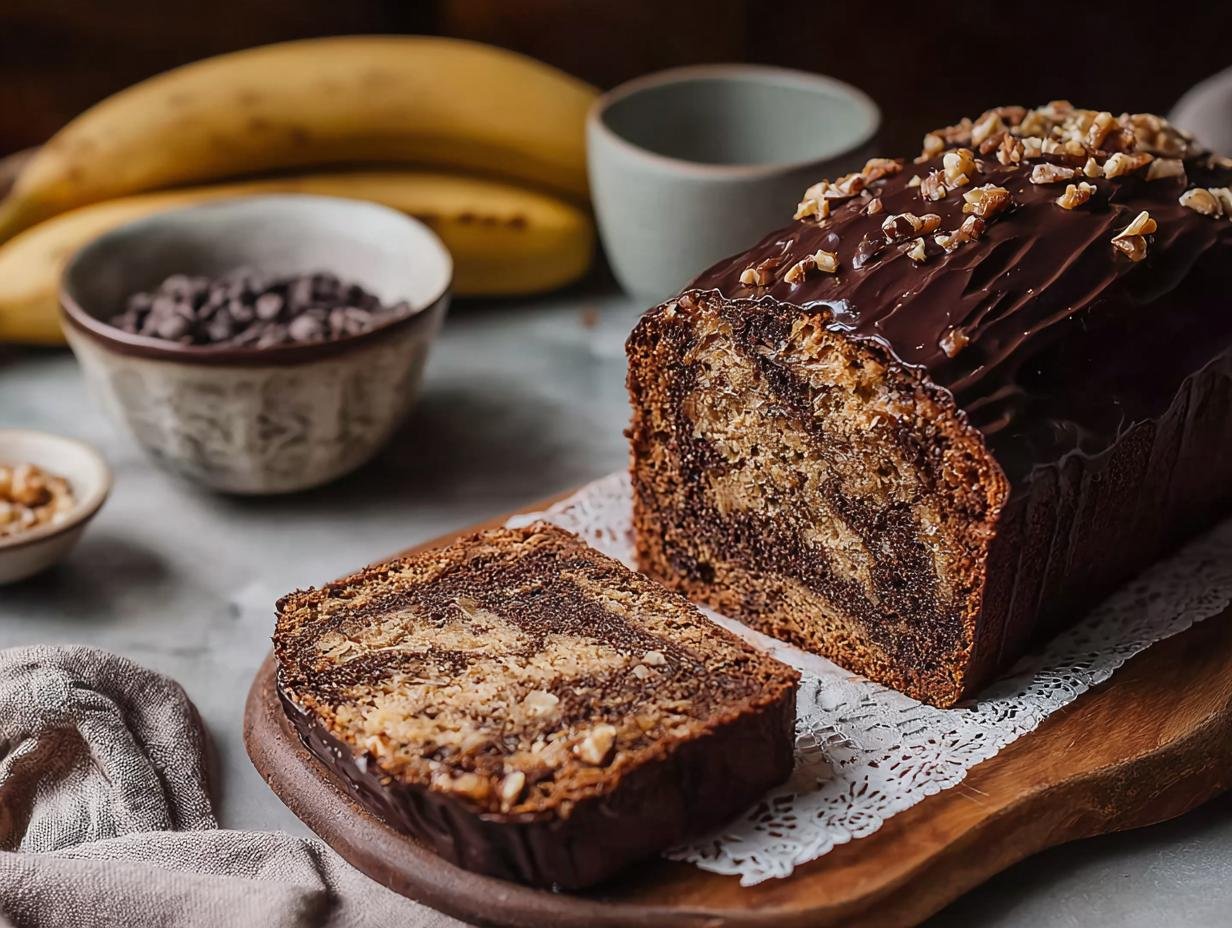 Saftiger Bananen Schoko Kuchen: 3 geheimen - Saftiger Bananen Schoko Kuchen - additional detail