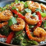 Spicy Sesame Shrimp Stir