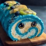 Tropische Blaue Kuchenrolle Ein