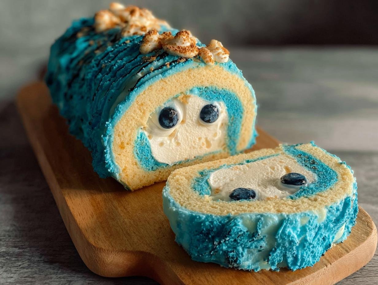 Tropische Blaue Kuchenrolle: Geniet NU! - Tropische Blaue Kuchenrolle Ein - additional detail