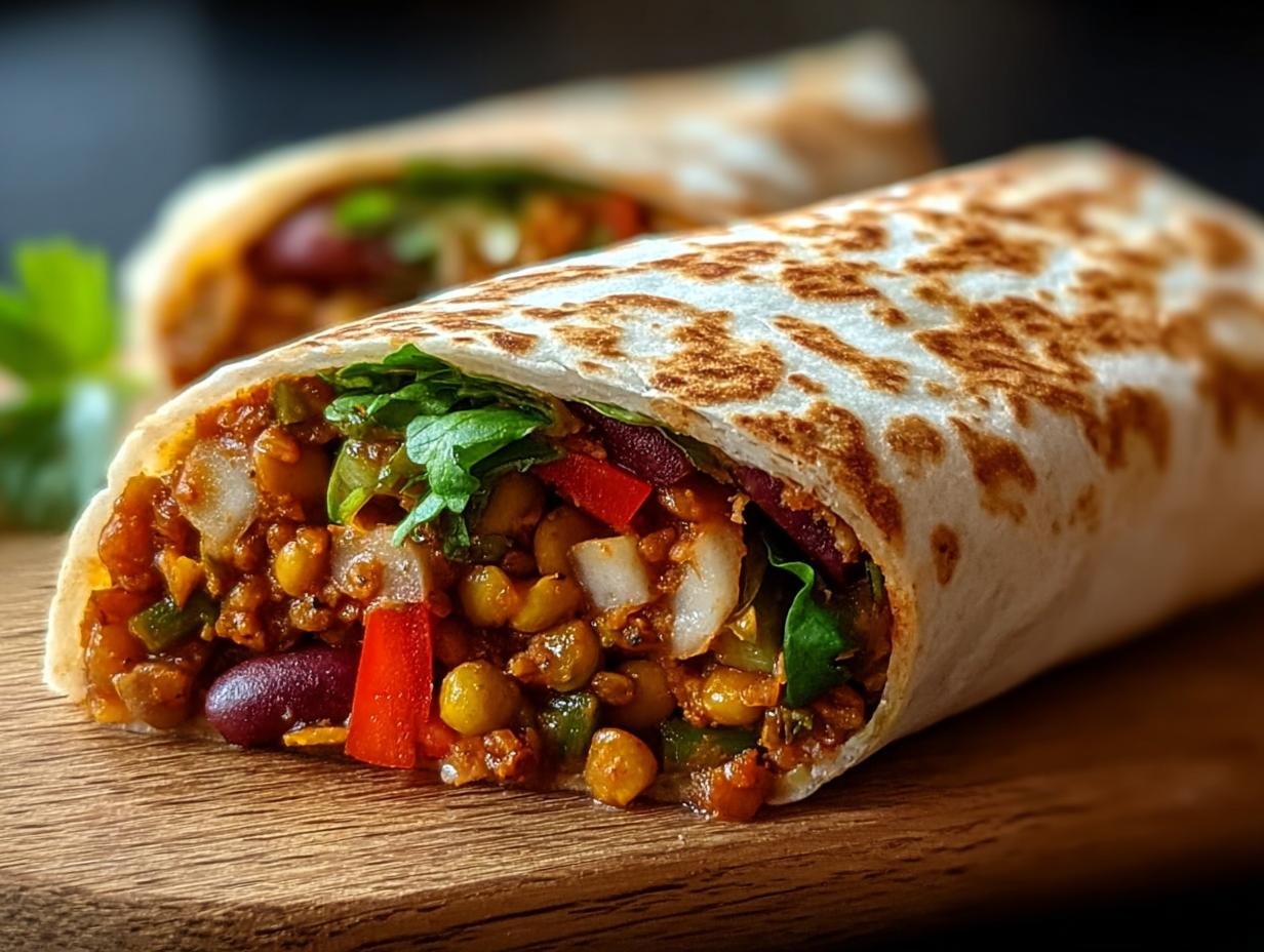 Verbluffende Vegetarische Burritos Met Linsen - Vegetarische Burritos Mit Linsen - additional detail