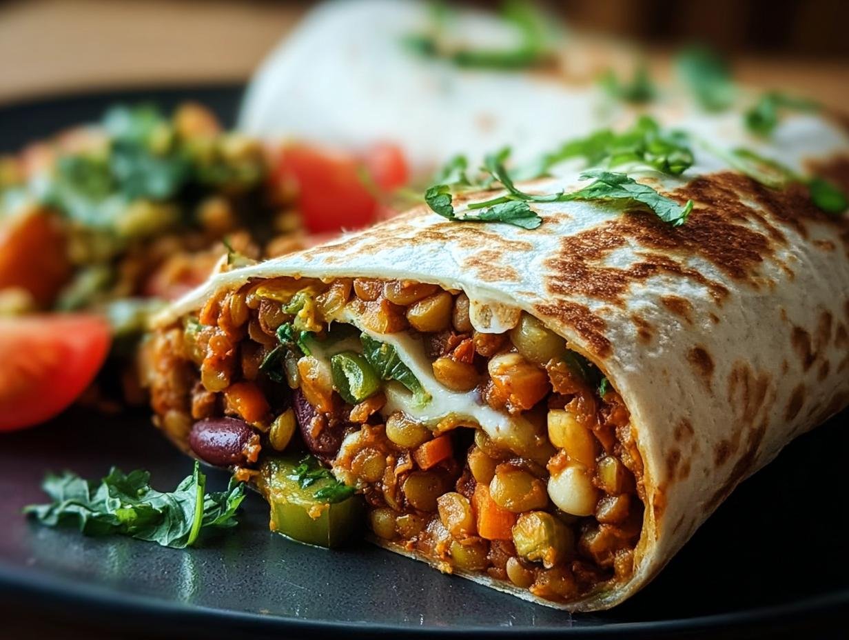 Verbluffende Vegetarische Burritos Met Linsen - Vegetarische Burritos Mit Linsen - additional detail