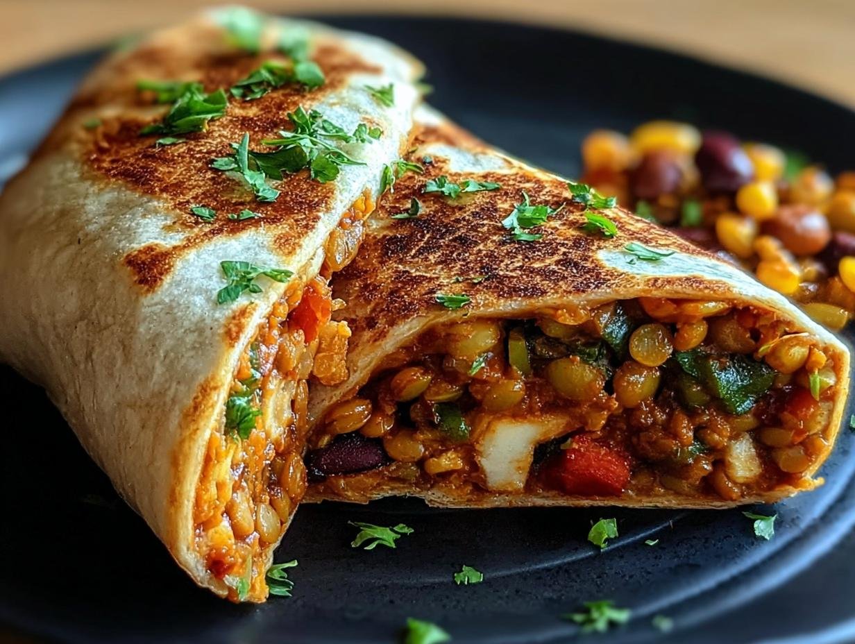 Vegetarische Burritos Mit Linsen