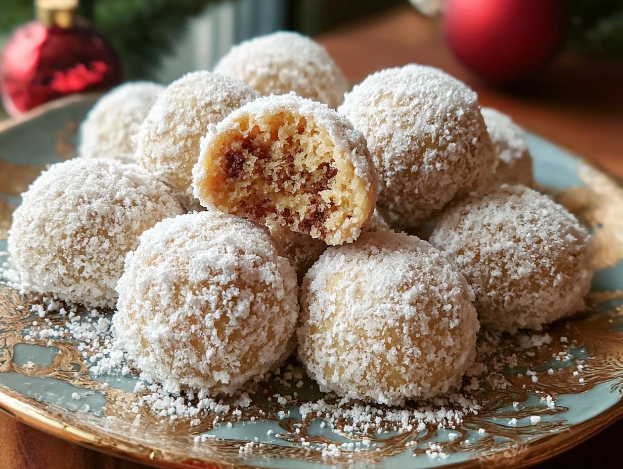 Zimt Zucker Schneeball Kekse