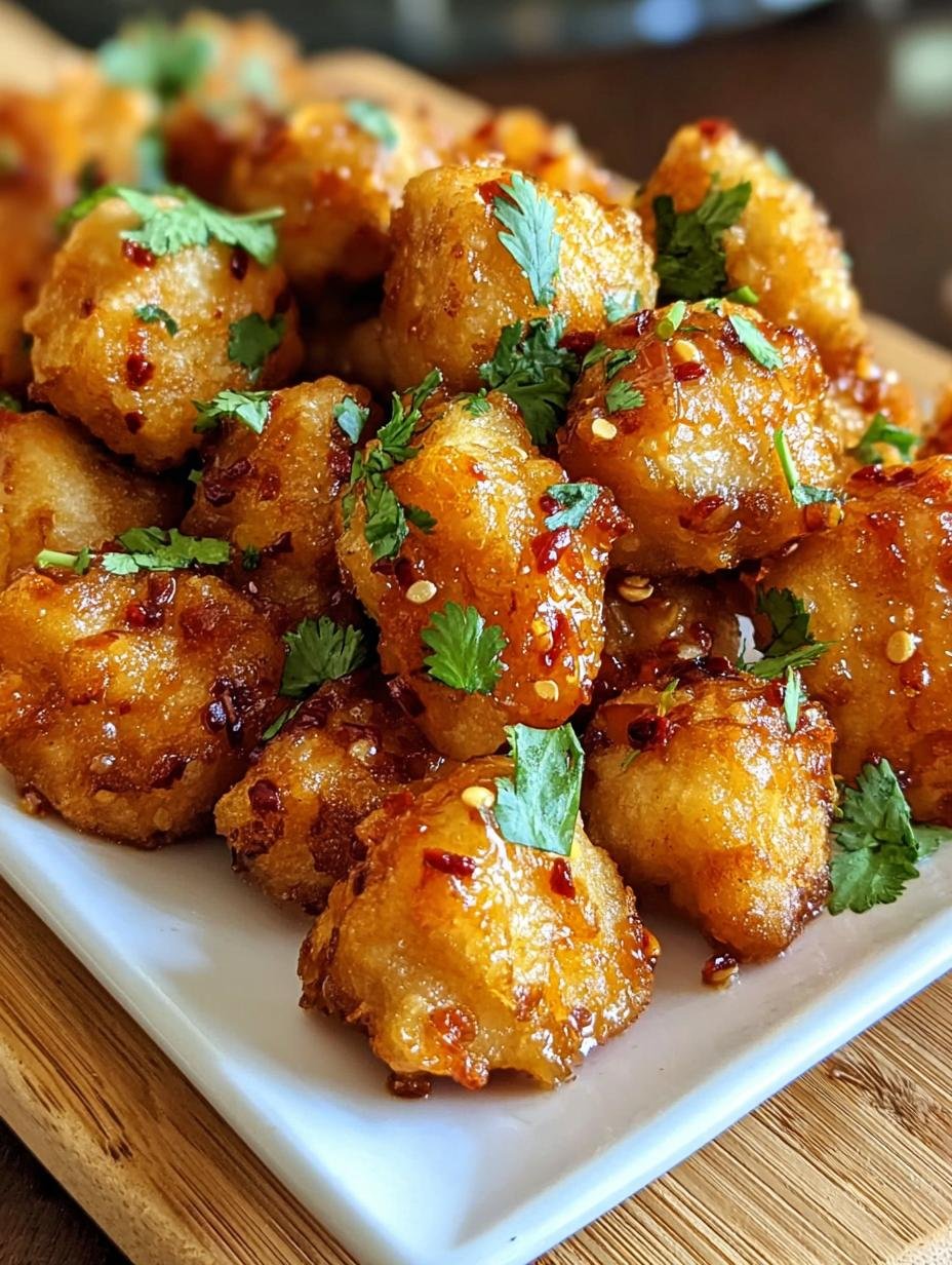 Airfryer Zoete Chili: Bomb Kip Recept Snel - Air Fryer Sweet Chili - geserveerde kip met koriander garnering